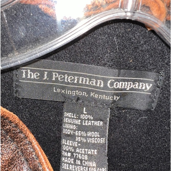J. Peterman brown leather jacket - Picture 2 of 6